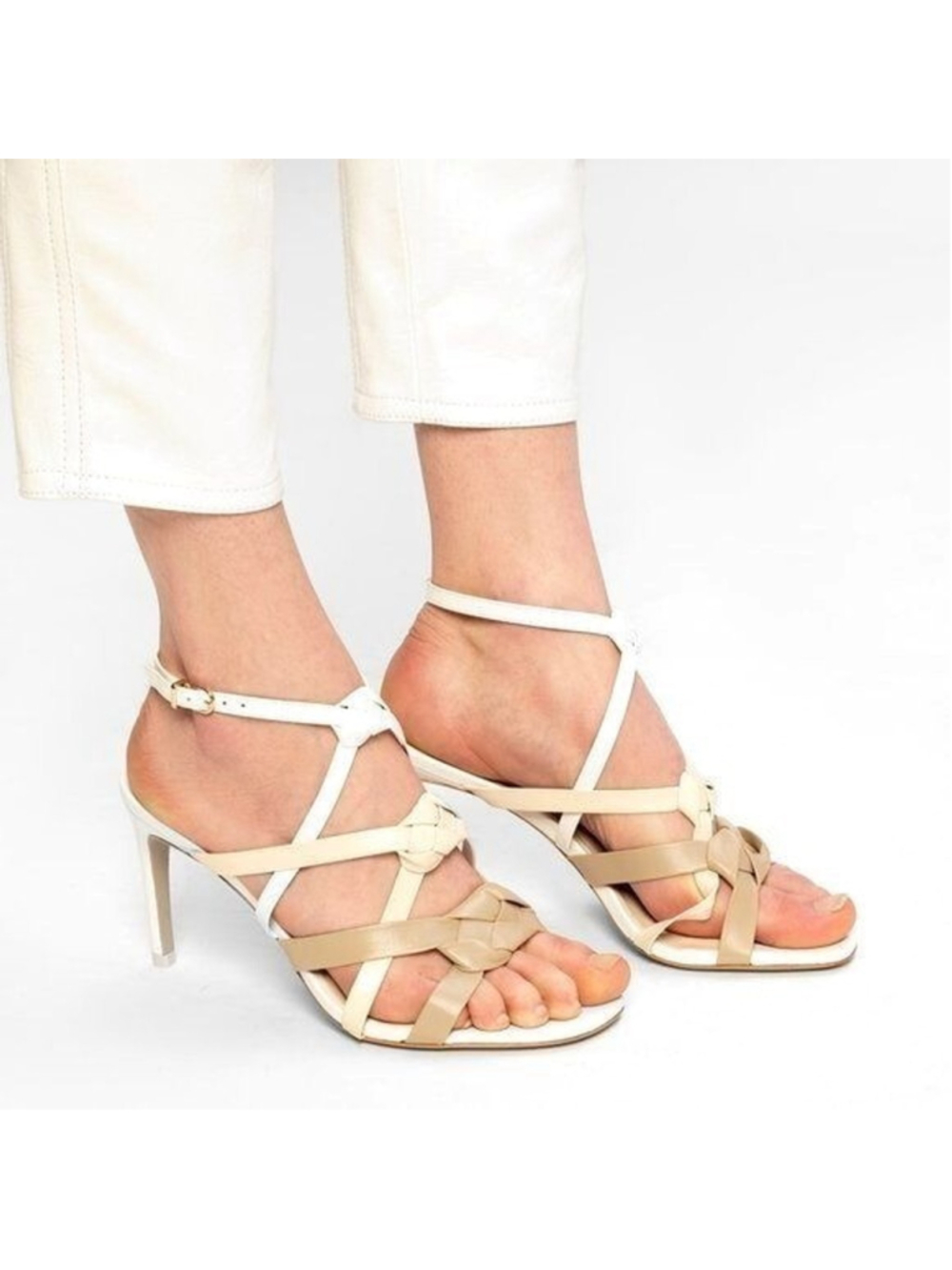 Sophia Webster Ramona Stiletto Sandals White 9 US